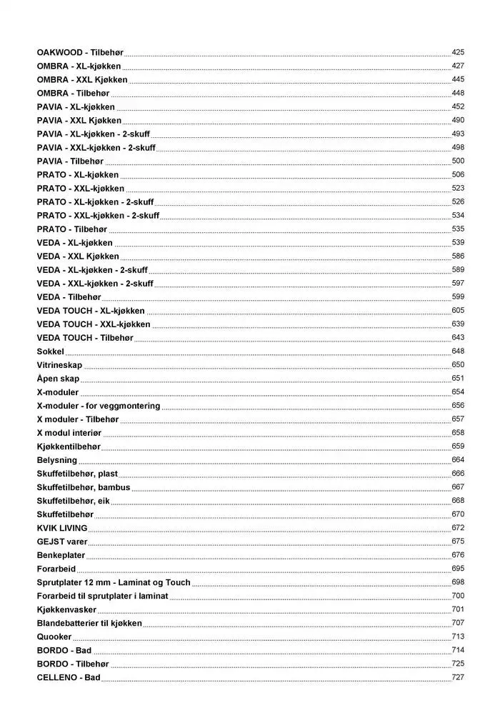 kvik kjøkken Prisliste. fra 1. januar til 31. desember 2025 - kundeavisside 3