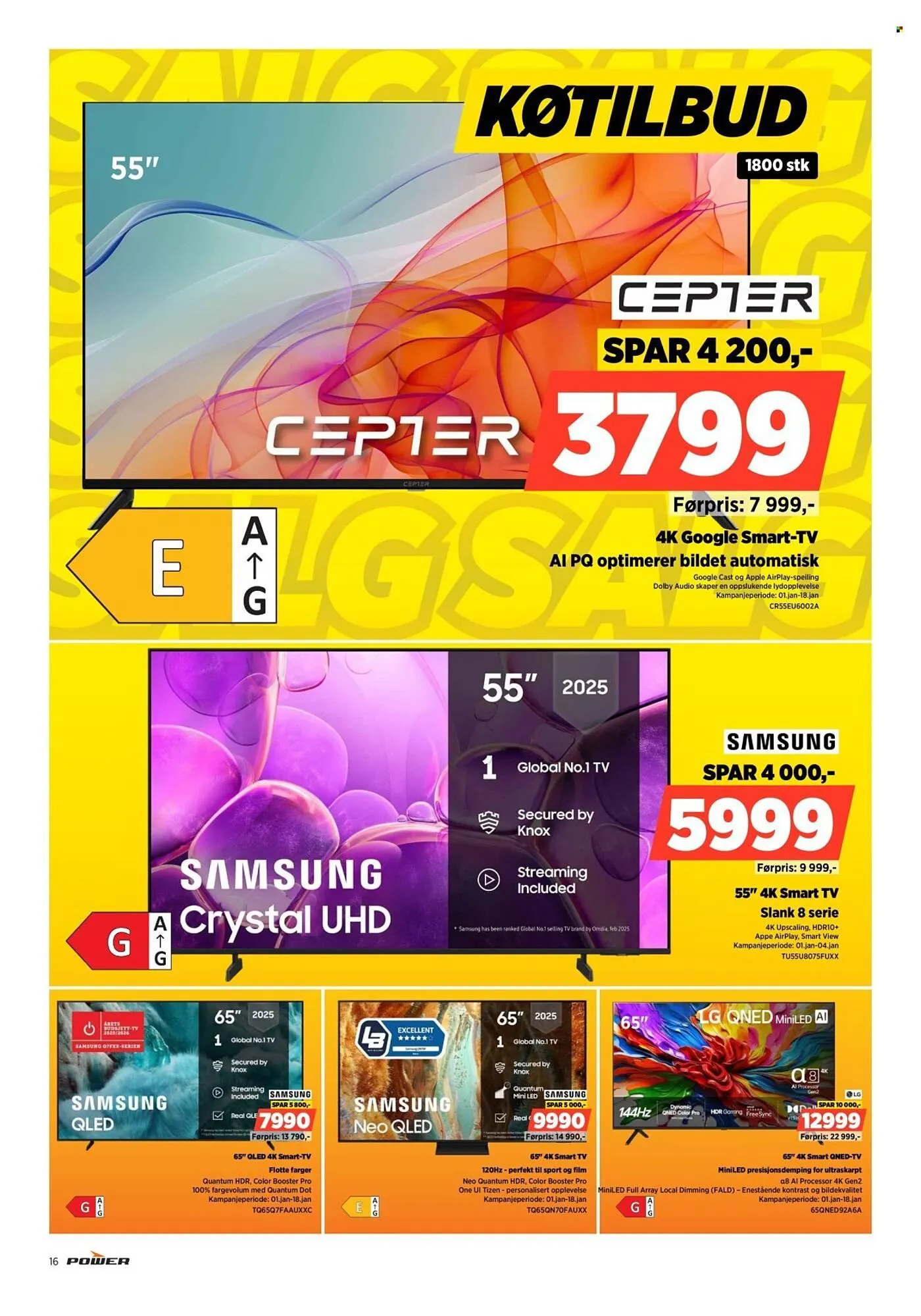 POWER kundeavis fra 1. januar til 4. januar 2026 - kundeavisside 16