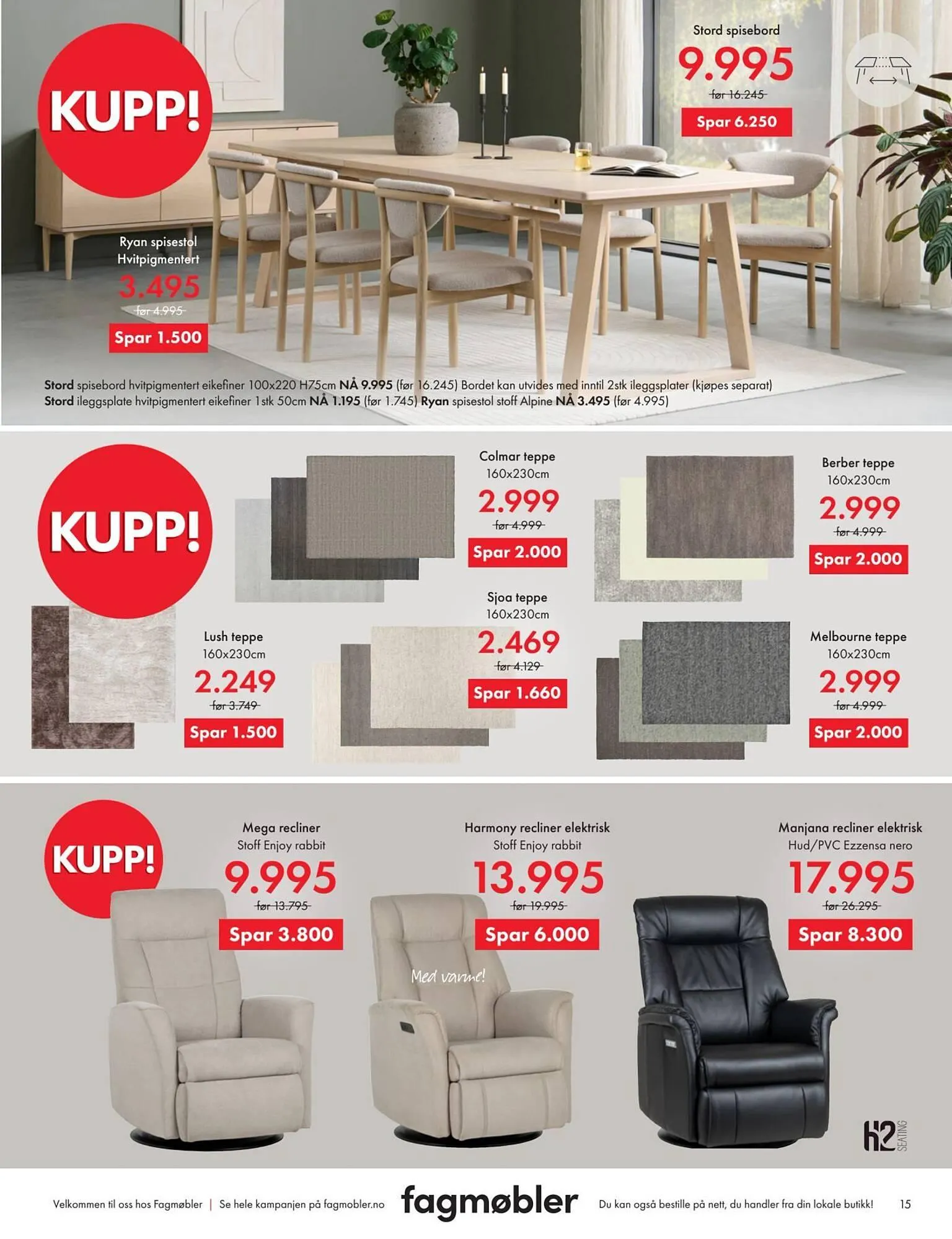 Fagmøbler kundeavis fra 1. januar til 1. februar 2026 - kundeavisside 15