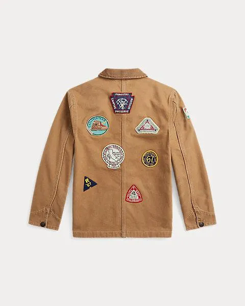 Outdoors-Patch Canvas Field Jacket