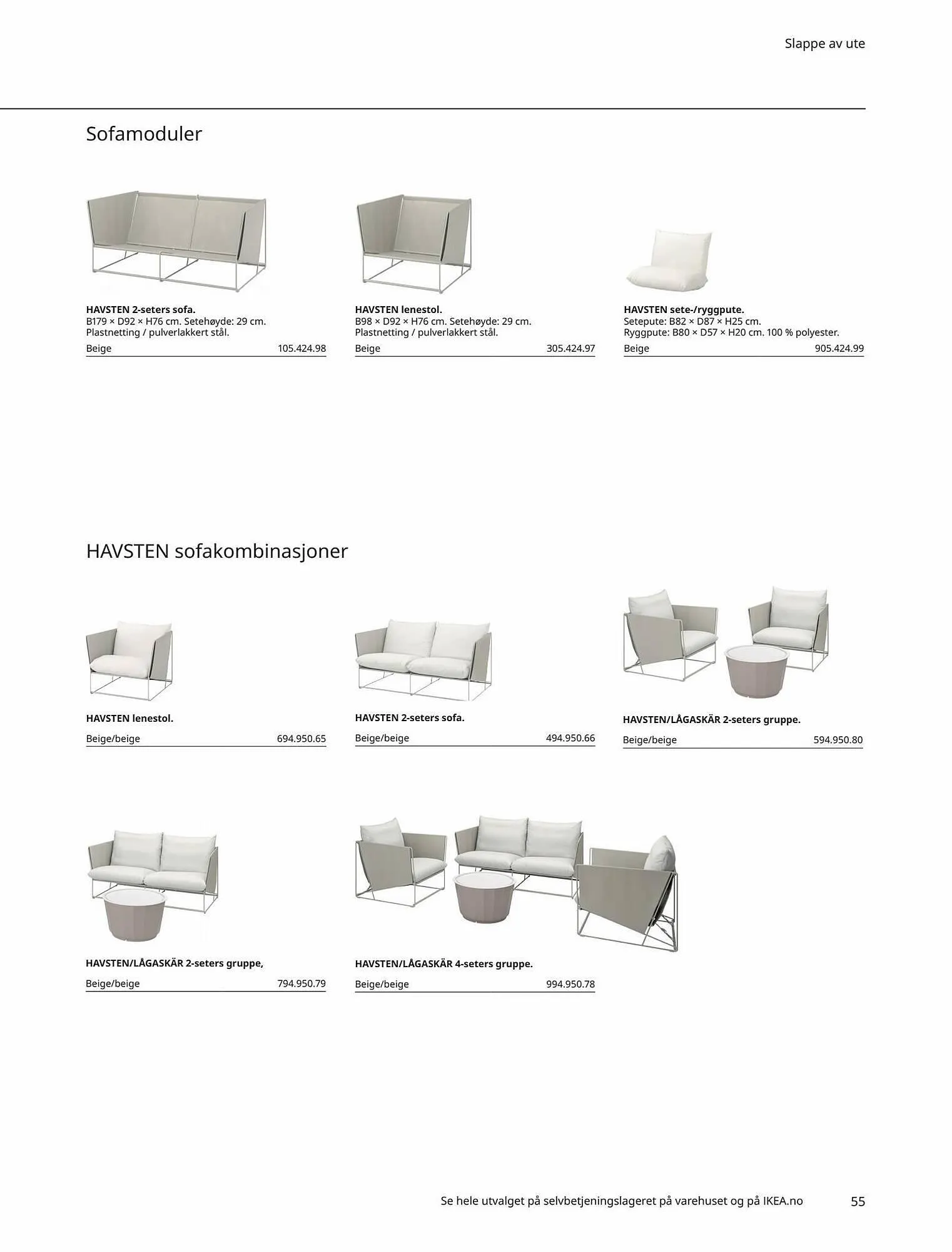 IKEA Kundeavis fra 5. mai til 31. august 2023 - kundeavisside 55