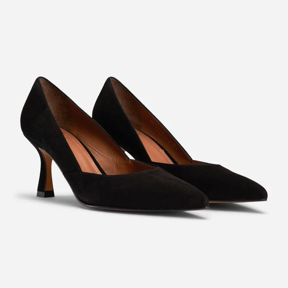 Carla Pumps - Velour Nero