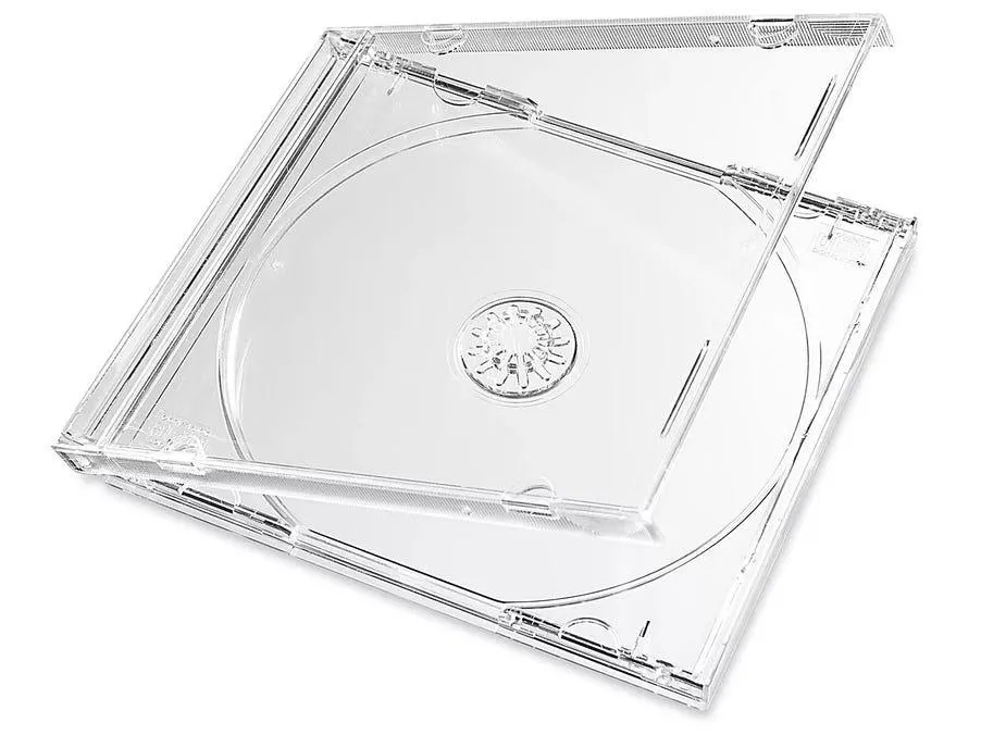Satek CD tomcover jewelcase med klart/gjennomsiktig tray - 10 pack