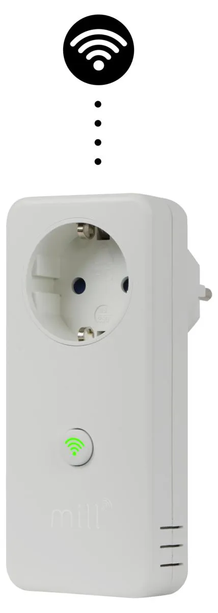 Mill WiFi socket 3 smart termostat, plug-in