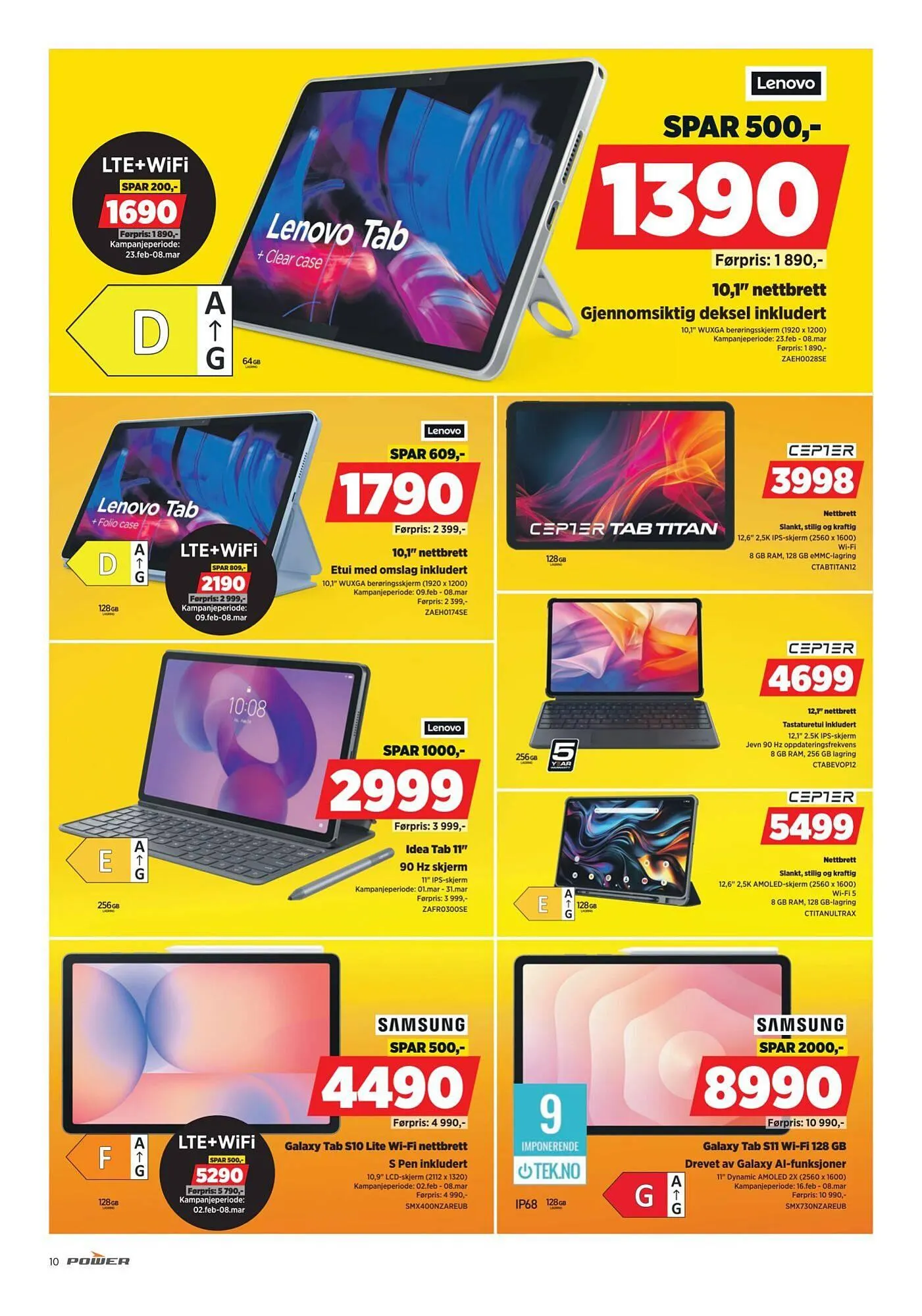 POWER kundeavis fra 2. mars til 8. mars 2026 - kundeavisside 10