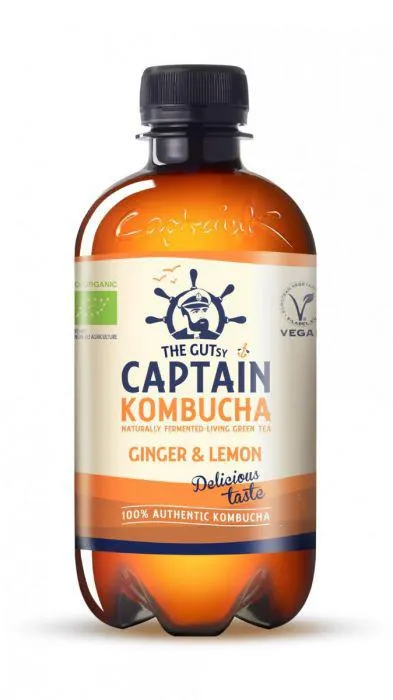 Captain Kombucha Ginger and Lemon