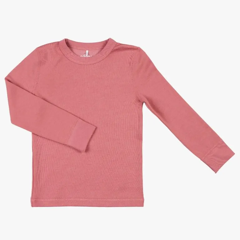 Snøfall trøye ull/bomull, pink