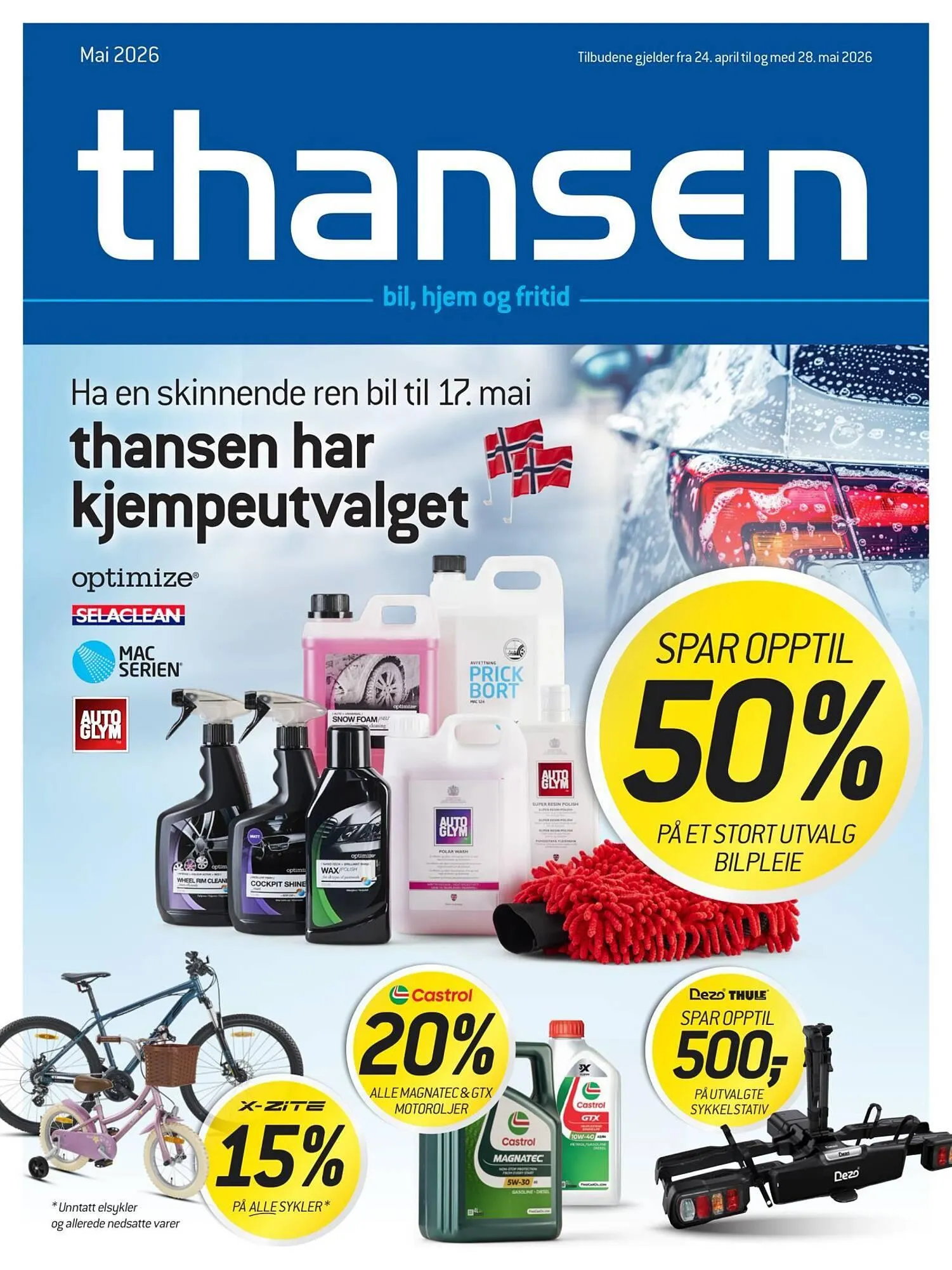 Thansen kundeavis fra 24. april til 29. mai 2026 - kundeavisside 1