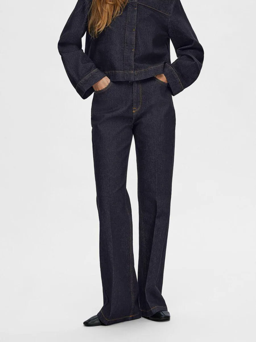 HIGH WAISTED BOOTCUT JEANS