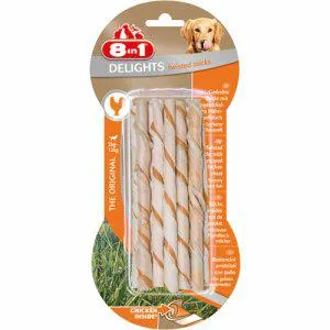 8in1 Delights Twisted Sticks, 10 stk.
