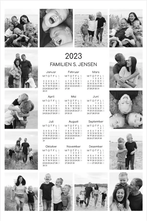 Plakatkalender | Liten (A4) | Ramme