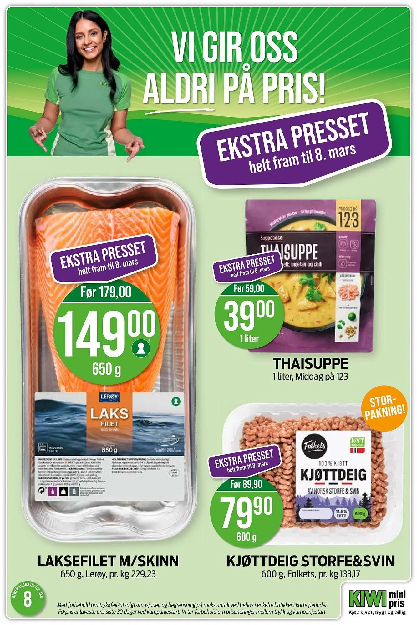 Kiwi kundeavis fra 16. februar til 23. februar 2026 - kundeavisside 3