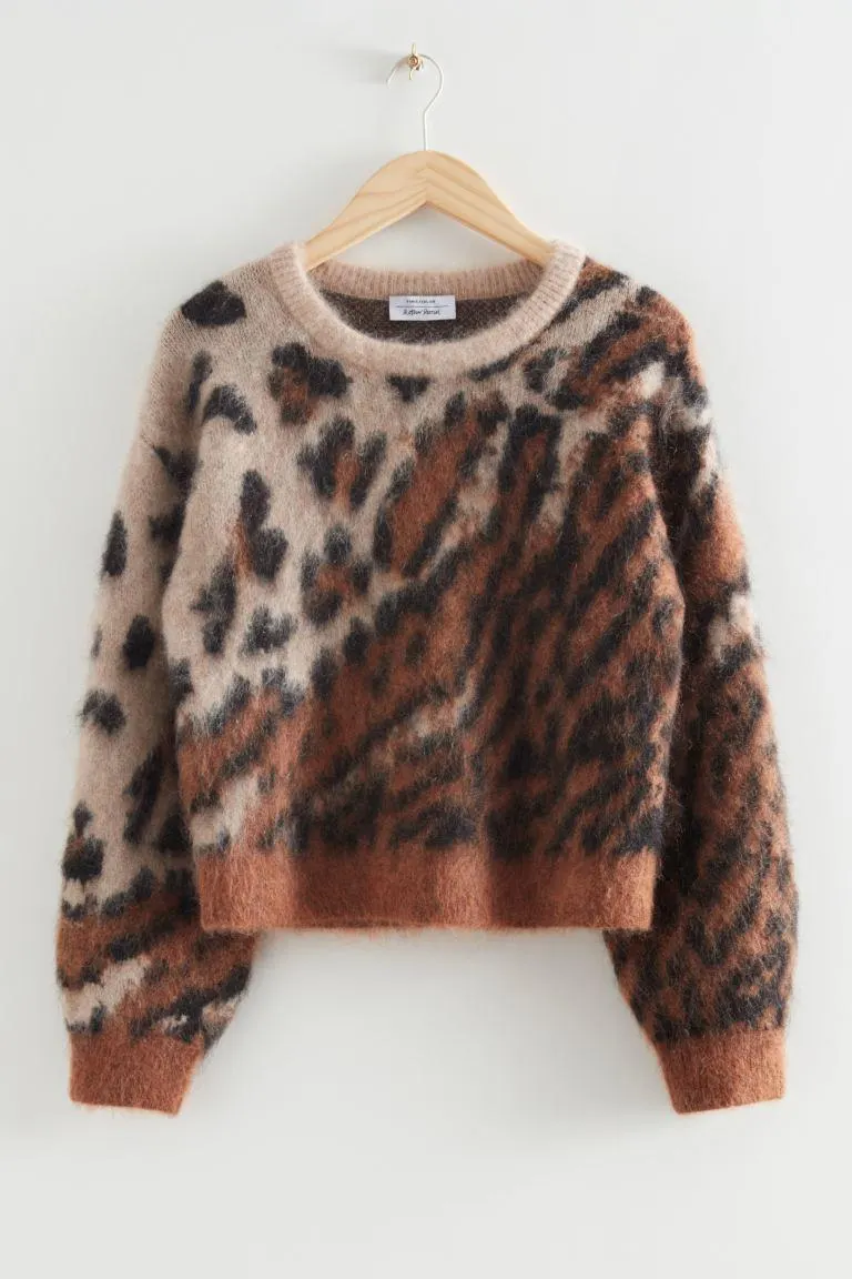 Jacquard Animal Print Jumper