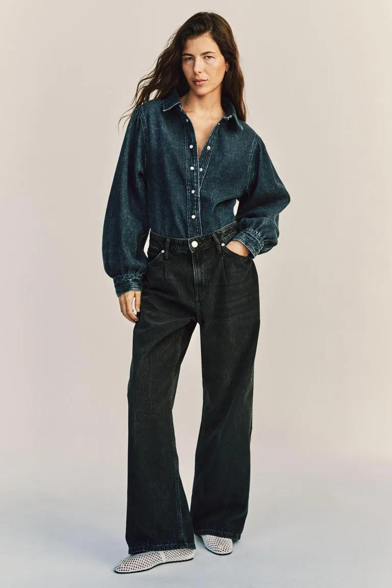 Vid bukse i denim