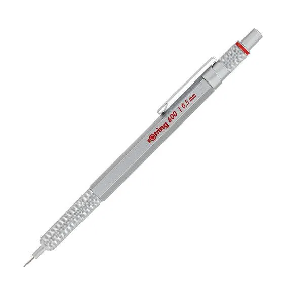 Trykkblyant Rotring 600 Silver 0,5 mm