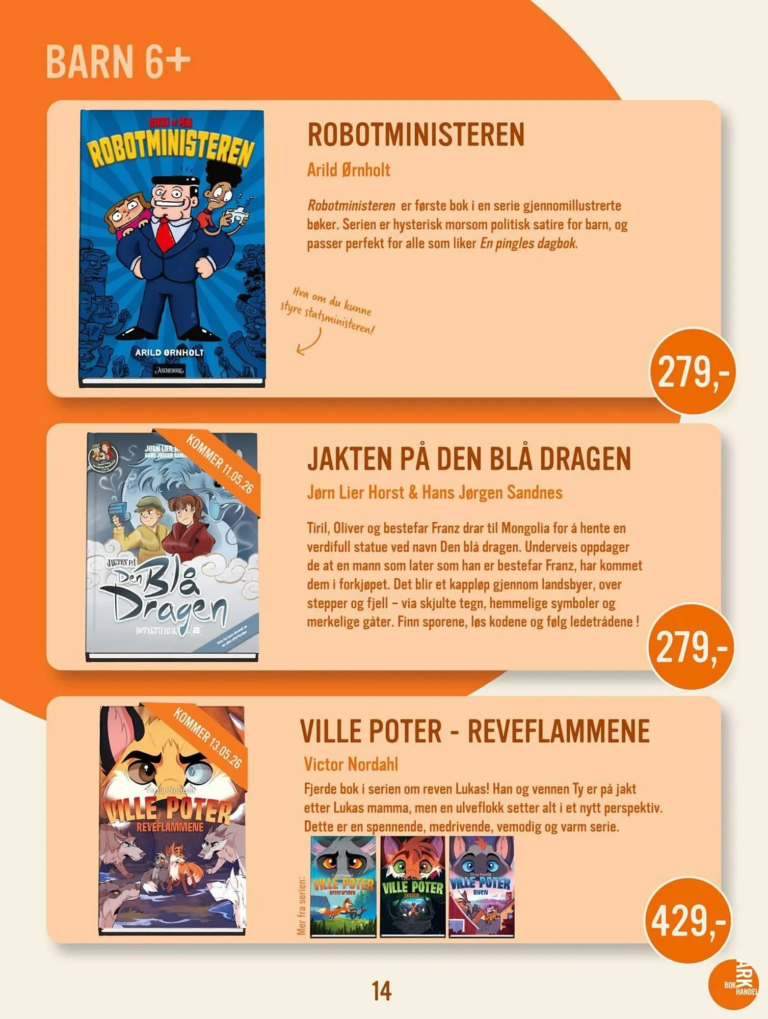 Ark Bokhandel kundeavis fra 1. mai til 1. juni 2026 - kundeavisside 14