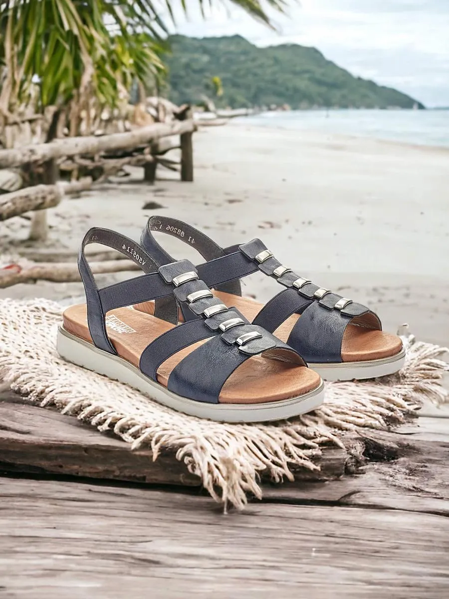 Detailed Elastic Sandal