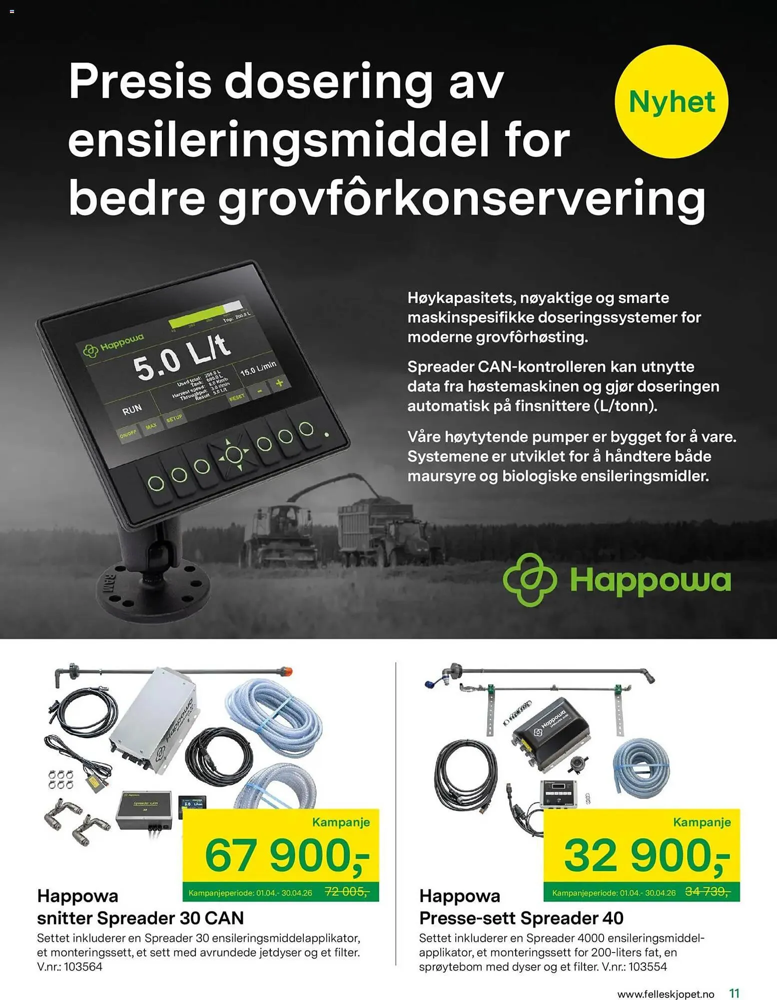 Felleskjøpet kundeavis fra 15. april til 3. januar 2027 - kundeavisside 11