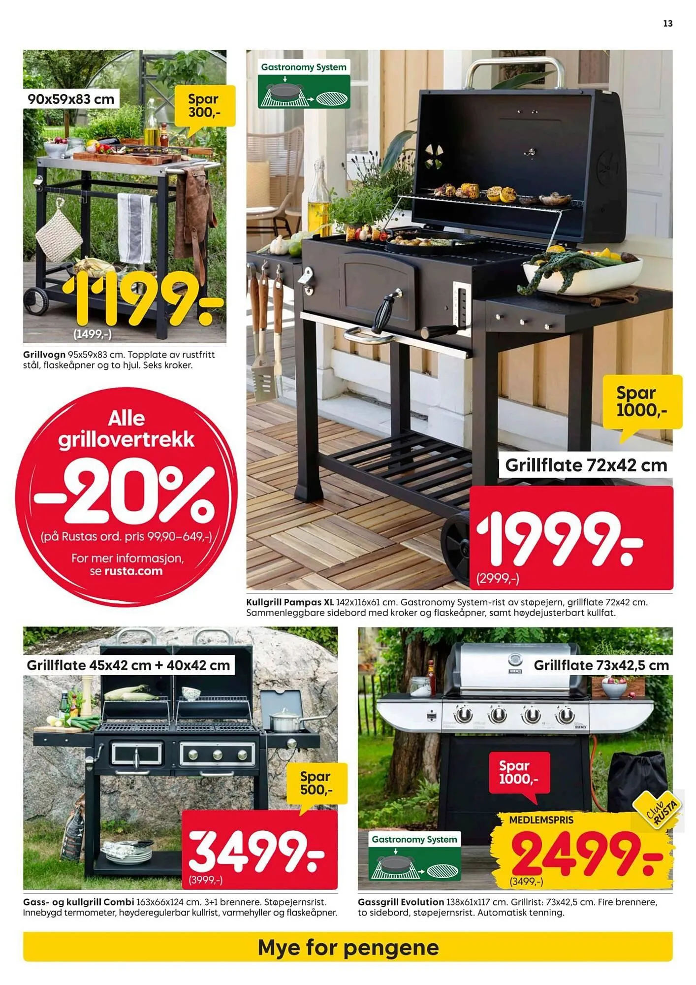 Rusta kundeavis fra 16. mars til 22. mars 2026 - kundeavisside 13