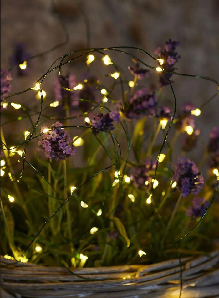 Knirke lysslynge batteri 3,9 m - varmhvitt