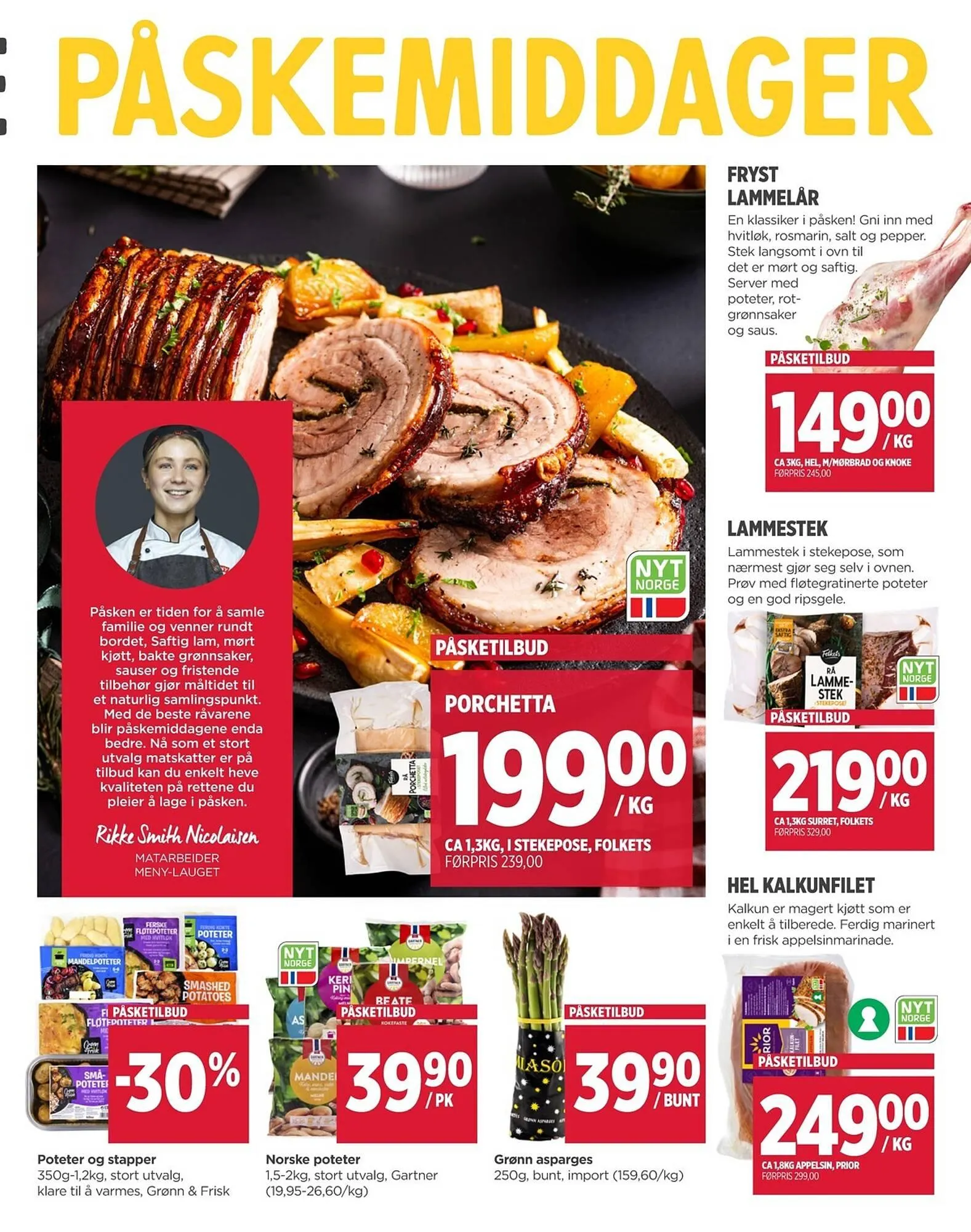 Meny kundeavis fra 23. mars til 4. april 2026 - kundeavisside 5