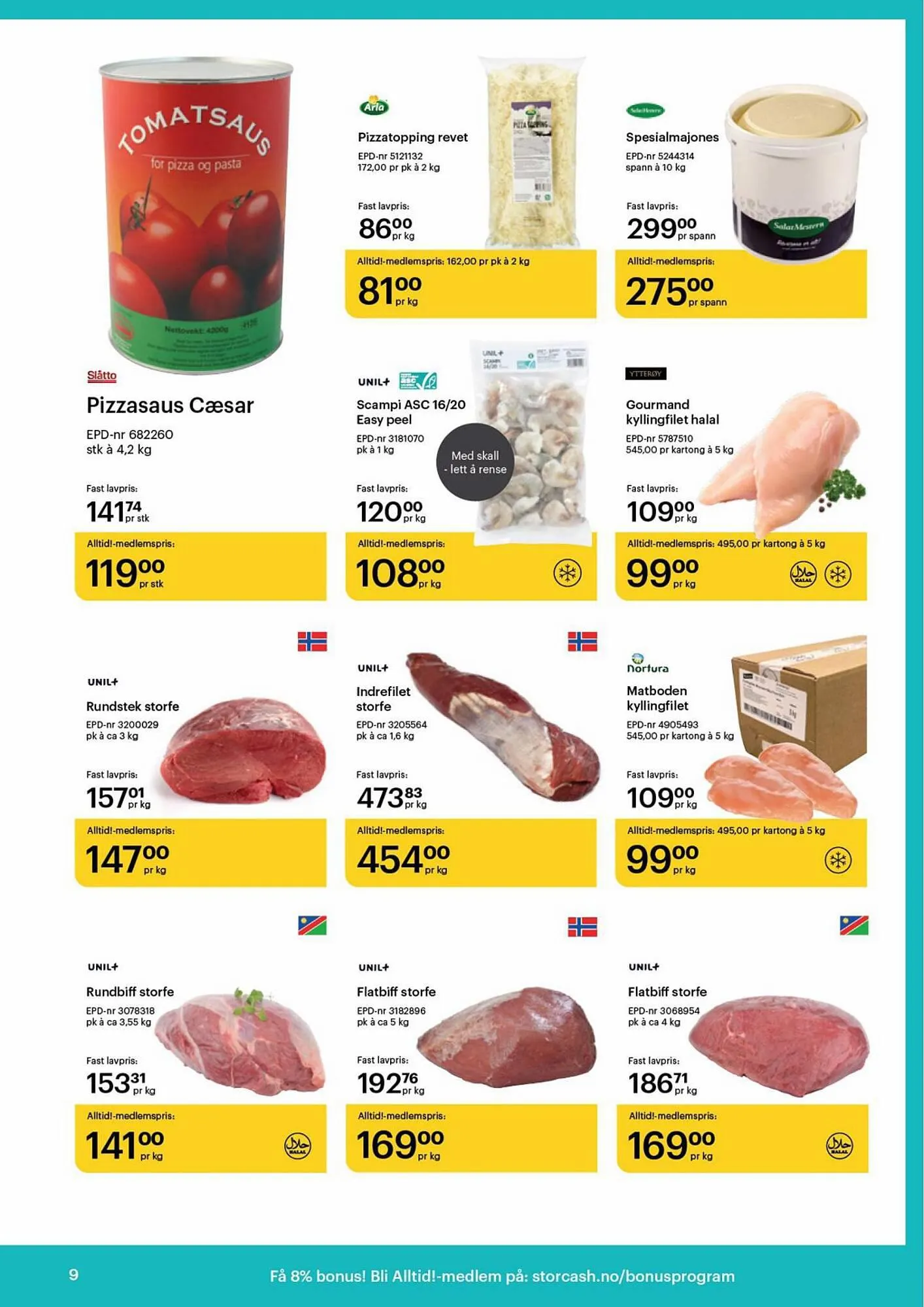 Storcash Kundeavis fra 7. august til 9. september 2023 - kundeavisside 9