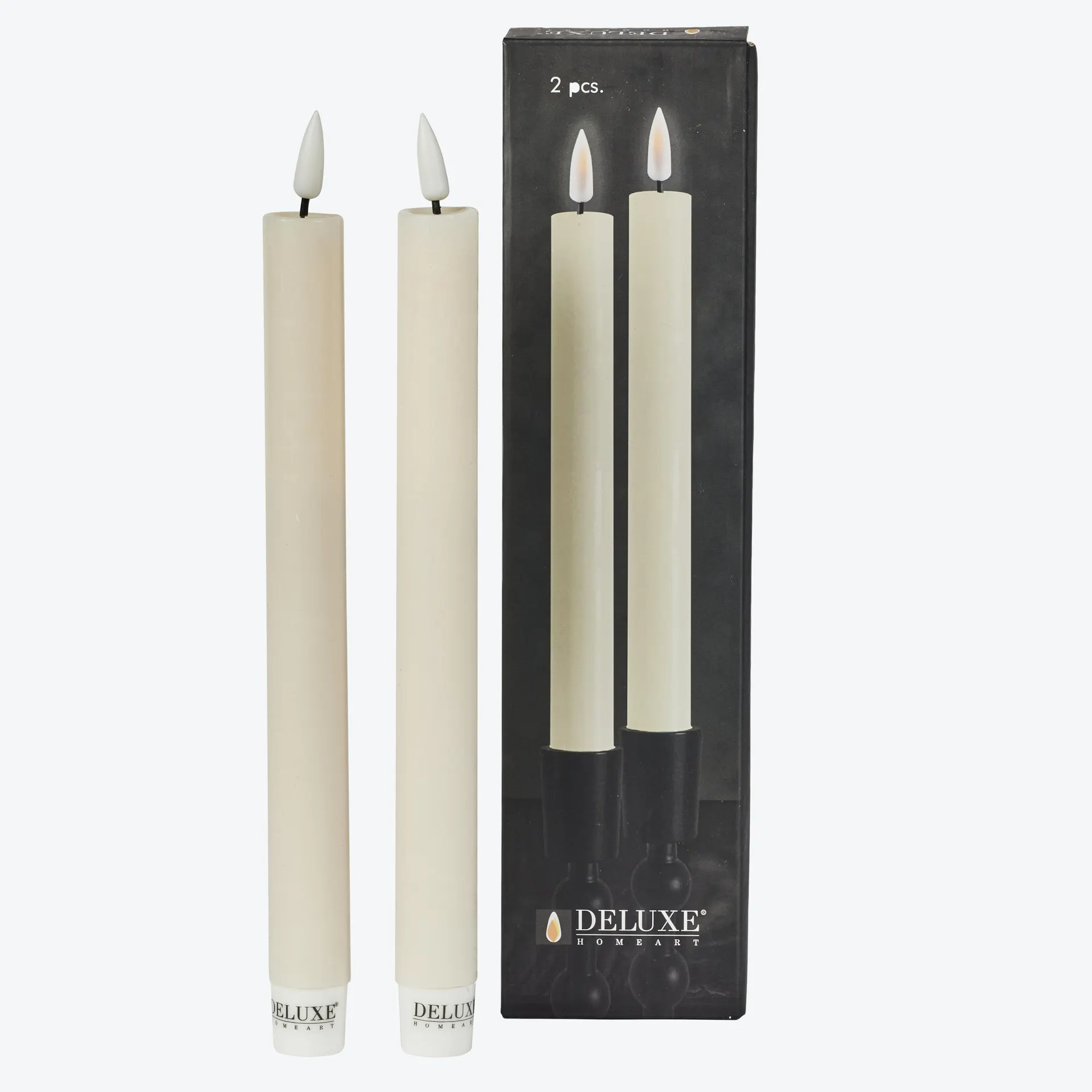 Deluxe Led Kronelys 2Pk.