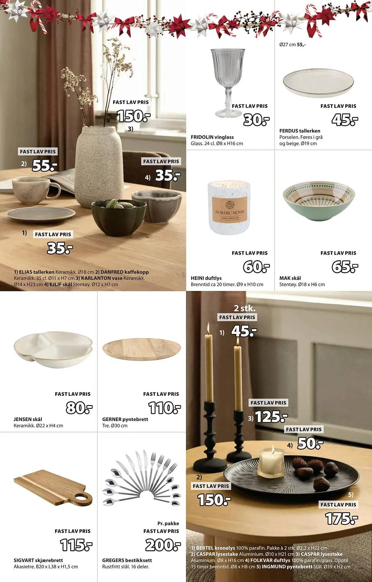 JYSK kundeavis fra 1. desember til 14. desember 2025 - kundeavisside 20