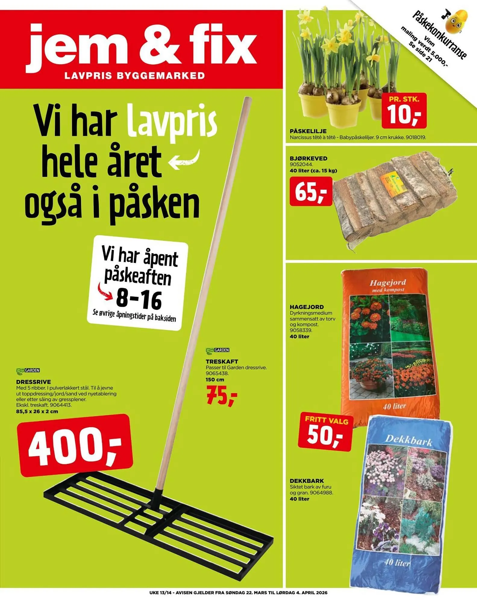 Jem & fix kundeavis fra 22. mars til 5. april 2026 - kundeavisside 1