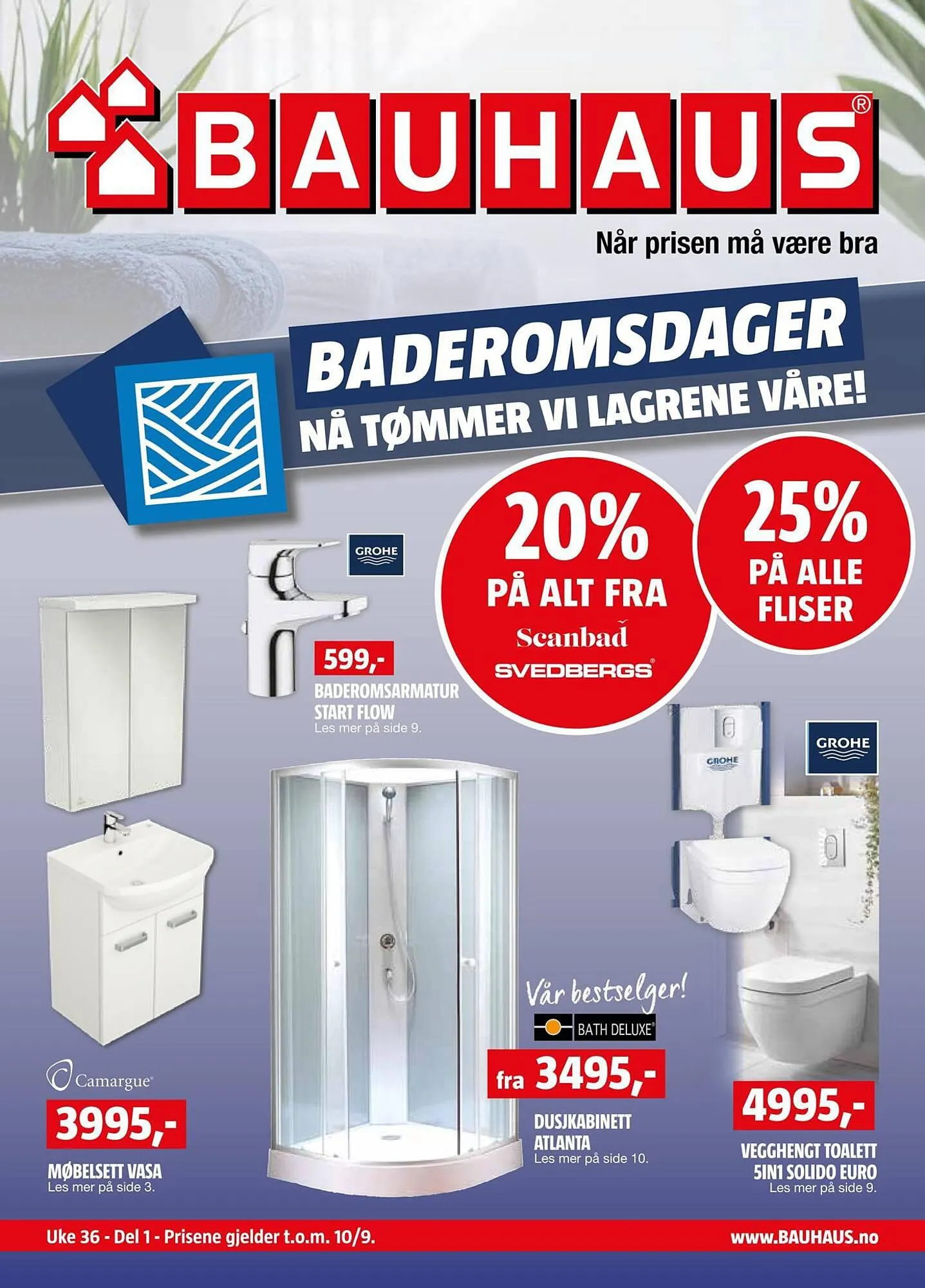 Bauhaus Kundeavis fra 3. september til 10. september 2023 - kundeavisside 1
