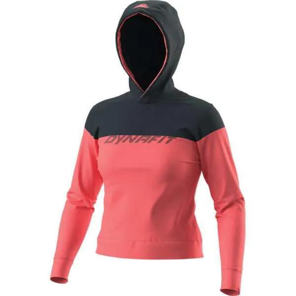 Dynafit 24/7 Drirelease Hoody Womens Hot Coral