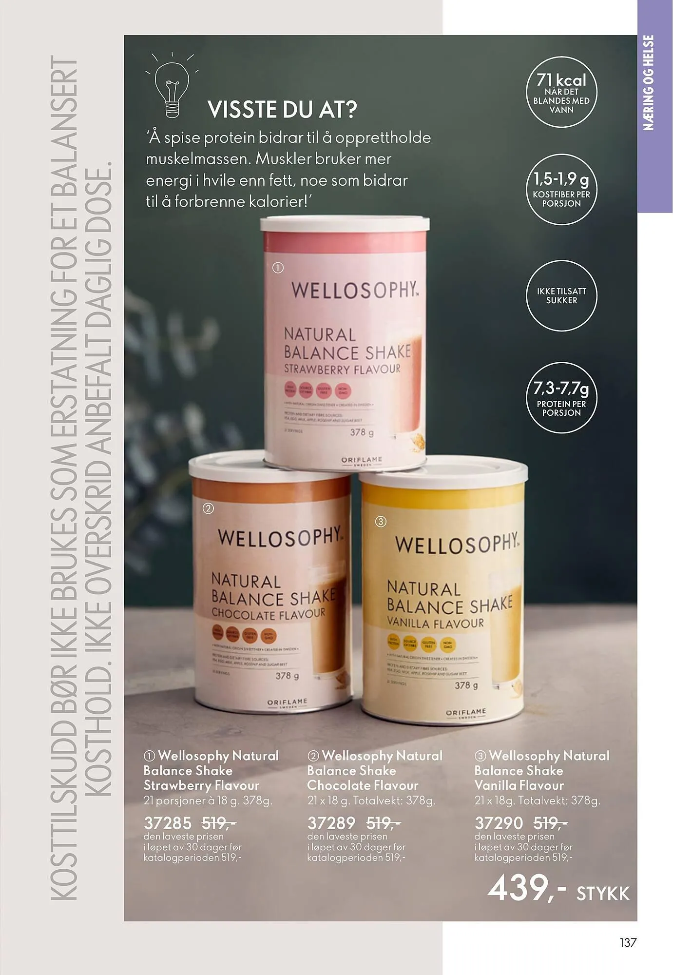 Oriflame katalog fra 18. februar til 10. mars 2026 - kundeavisside 137