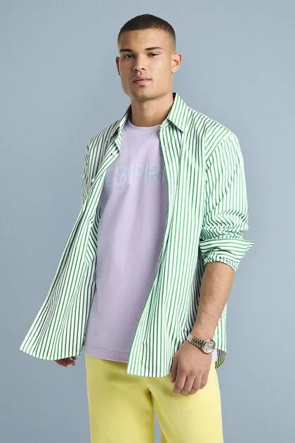 Striped Cotton-Poplin Shirt