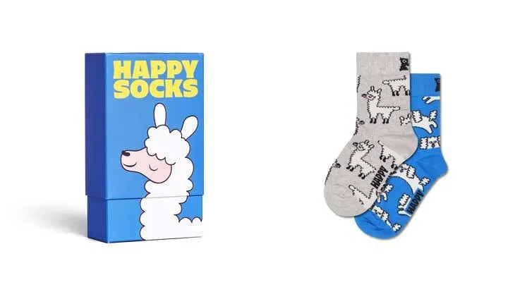 Kids 2-Pack Lama Socks Gift Set