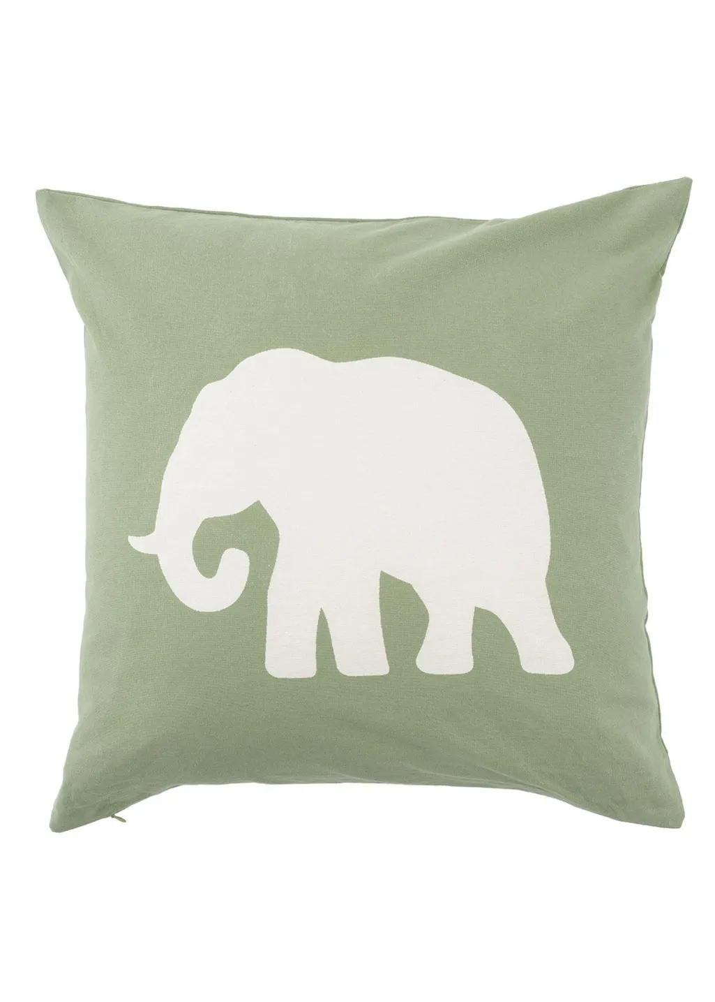Cushion cover with elephant motifs