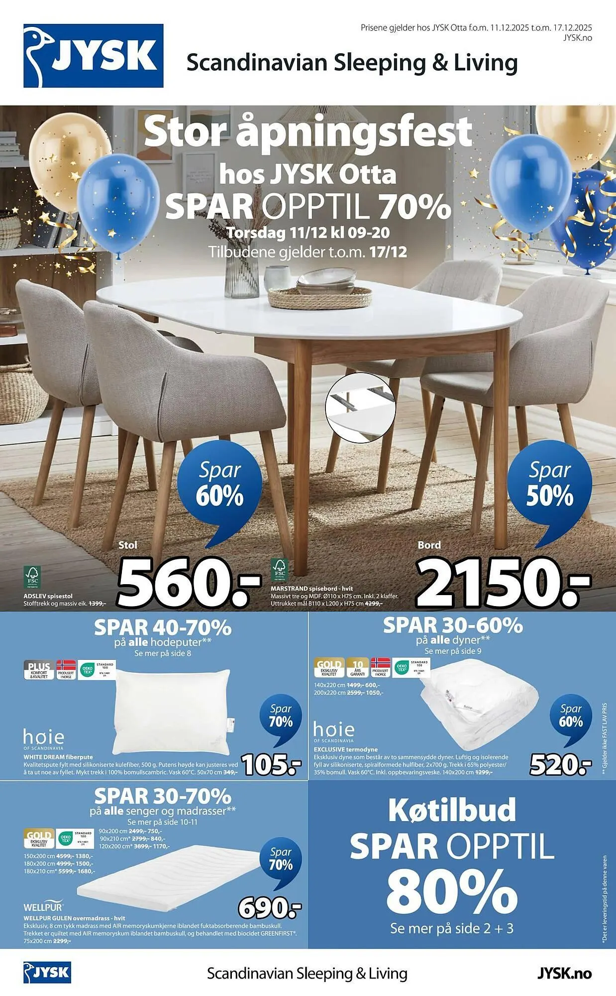 JYSK kundeavis fra 11. desember til 17. desember 2025 - kundeavisside 1