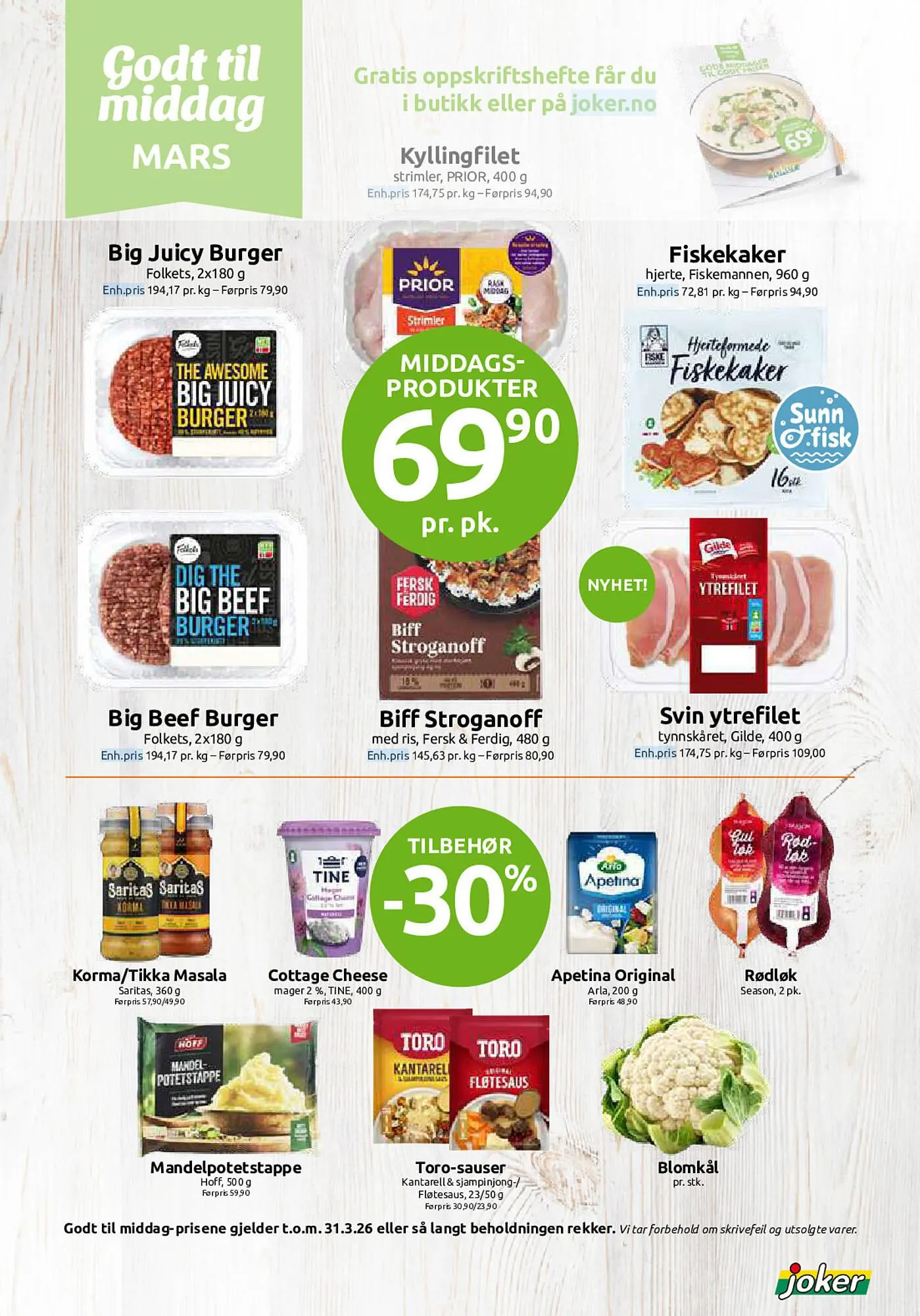 Joker kundeavis fra 9. mars til 21. mars 2026 - kundeavisside 20