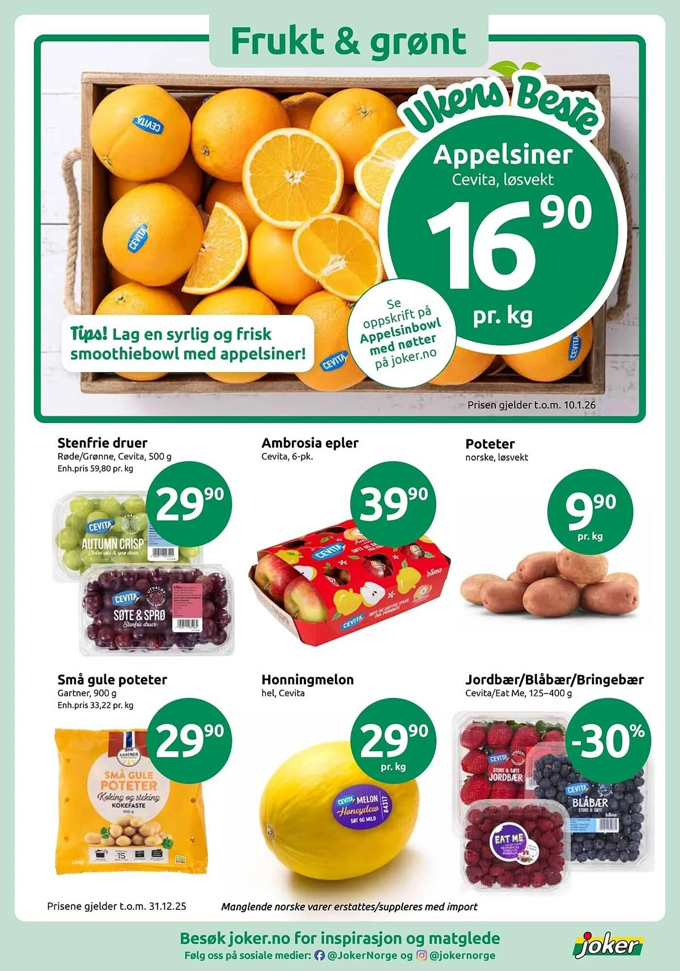 Joker kundeavis fra 29. desember til 31. desember 2025 - kundeavisside 3