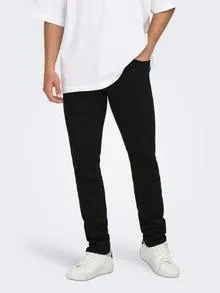 ONSLOOM Middels høyt snitt Slim Fit Jeans