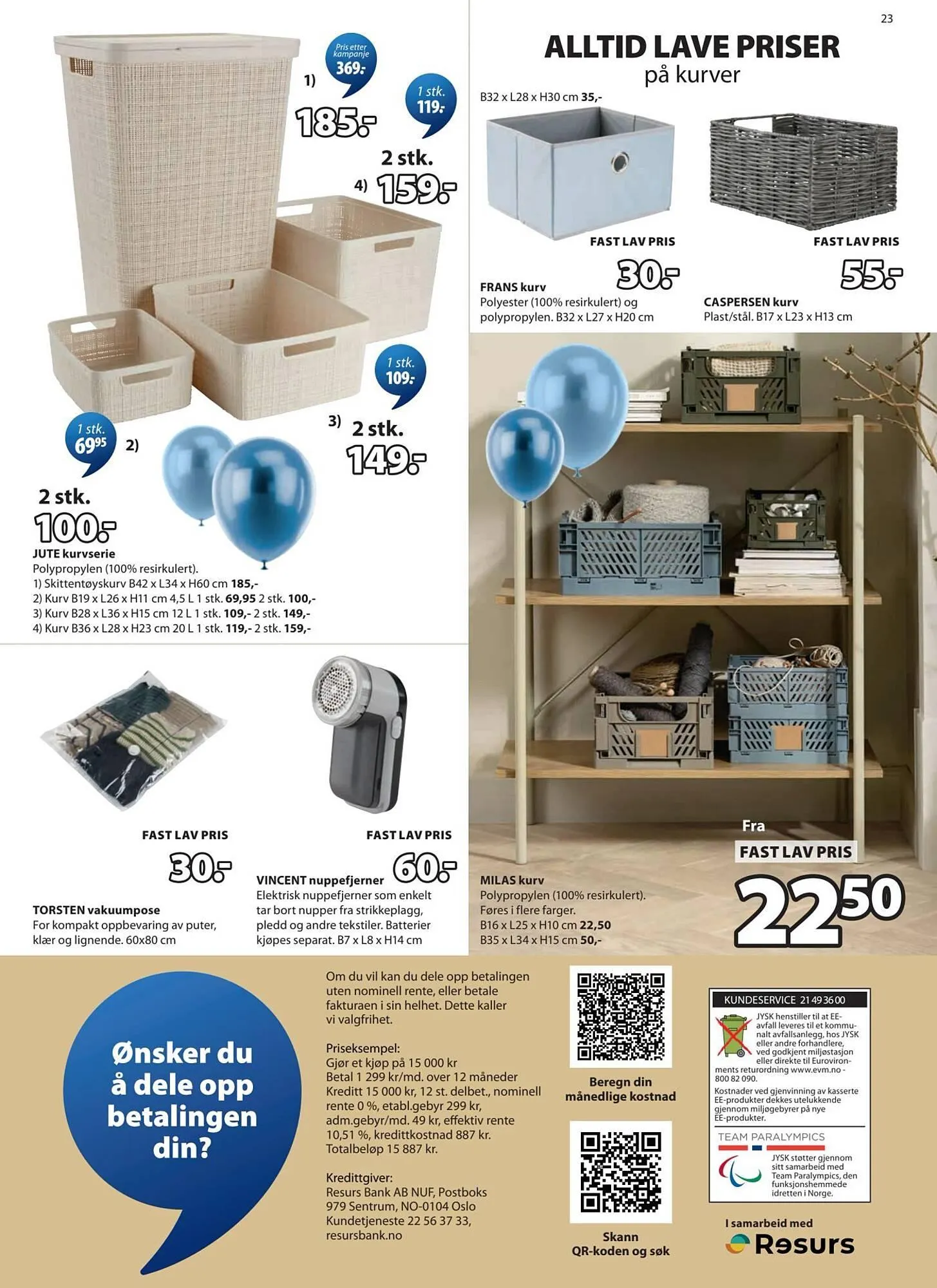 JYSK kundeavis fra 30. mars til 12. april 2026 - kundeavisside 23