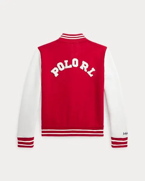 Logo Double-Knit Baseball Jacket