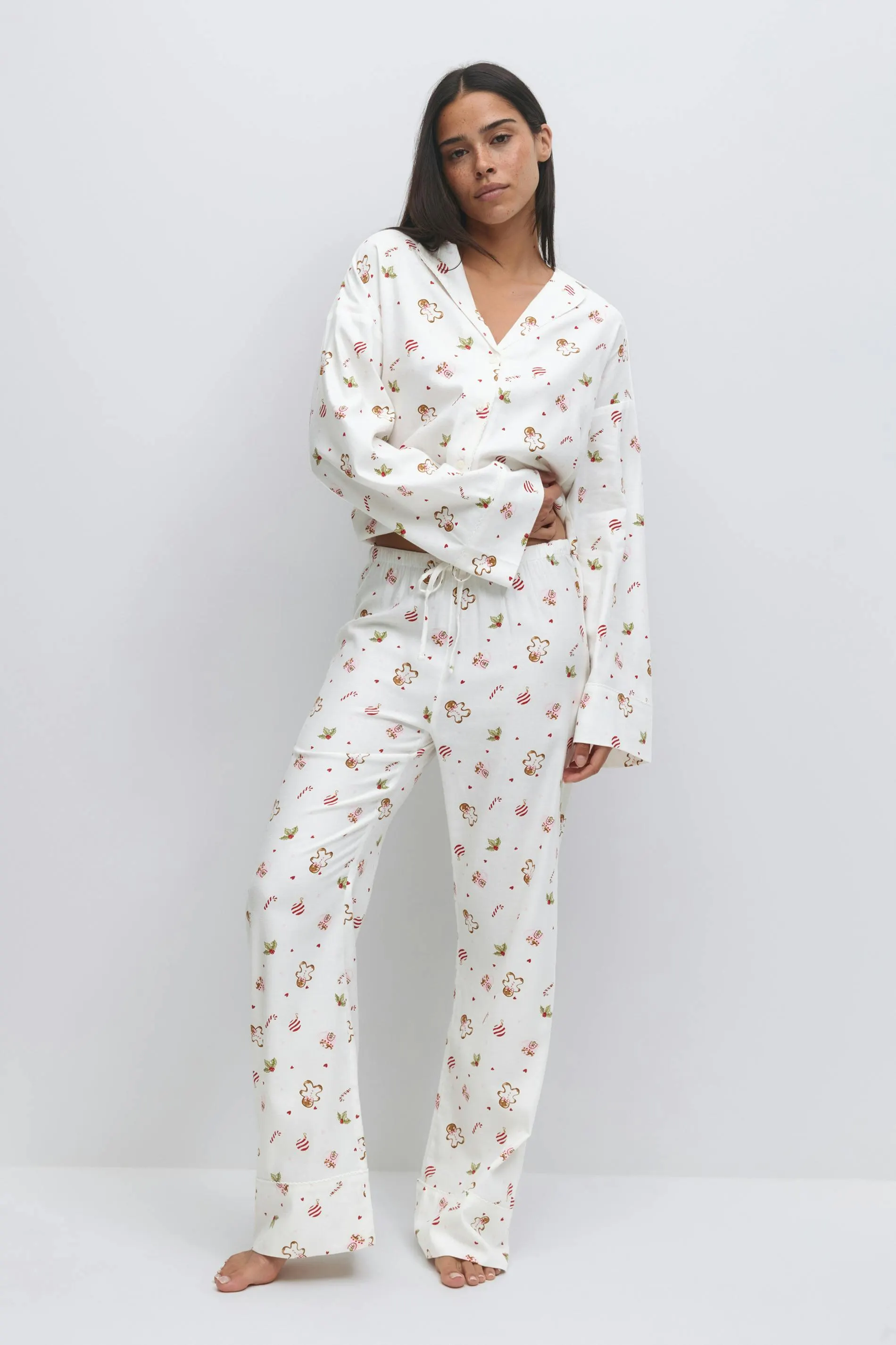 Flannel pyjamas trousers