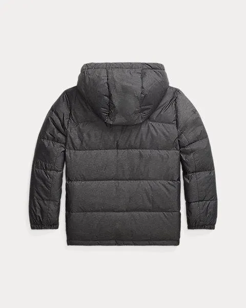 Water-Repellent Down Hooded Jacket