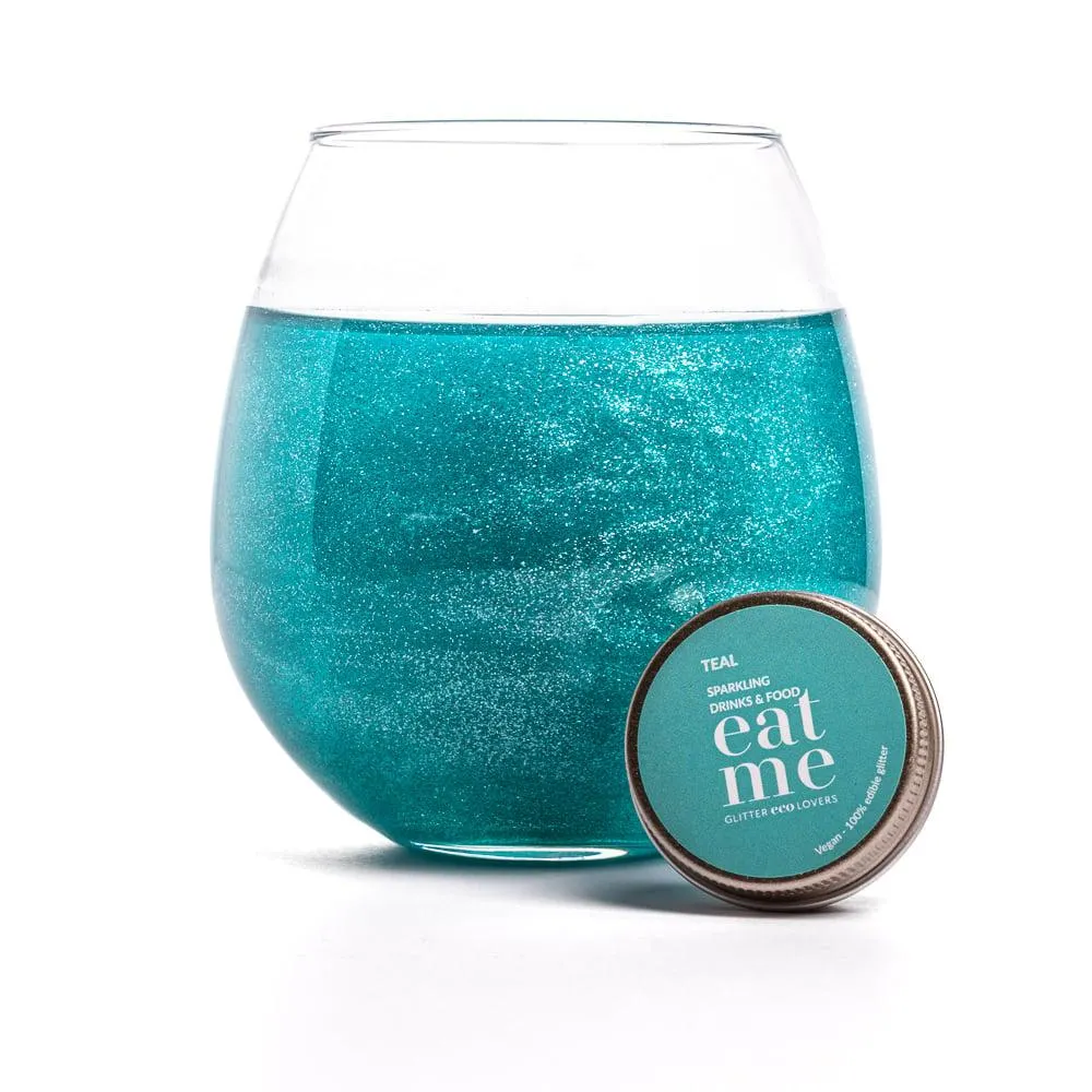 Glitter Eco Lovers Eat Me Teal