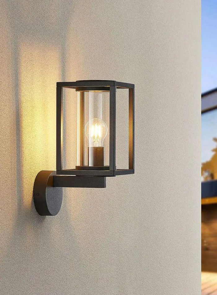 Malta utelampe - grafitt/klar