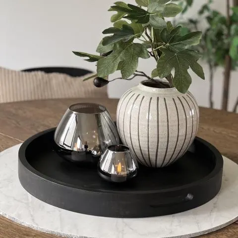 Lysfat i treverk Brun 50cm