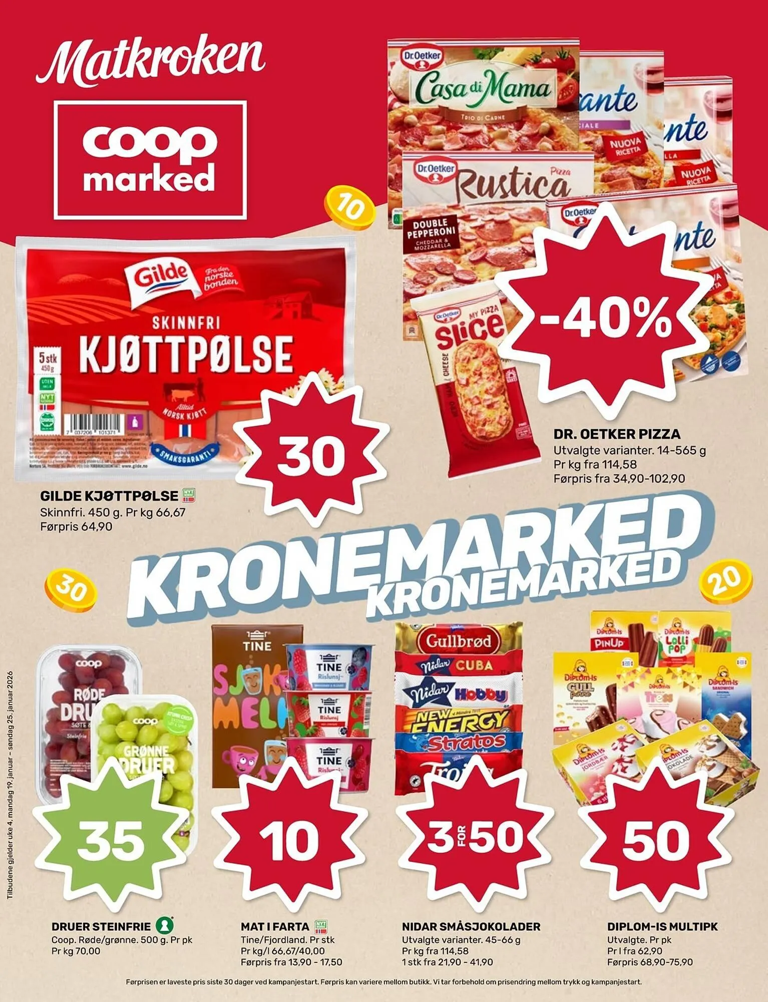 Coop Marked kundeavis fra 19. januar til 25. januar 2026 - kundeavisside 1