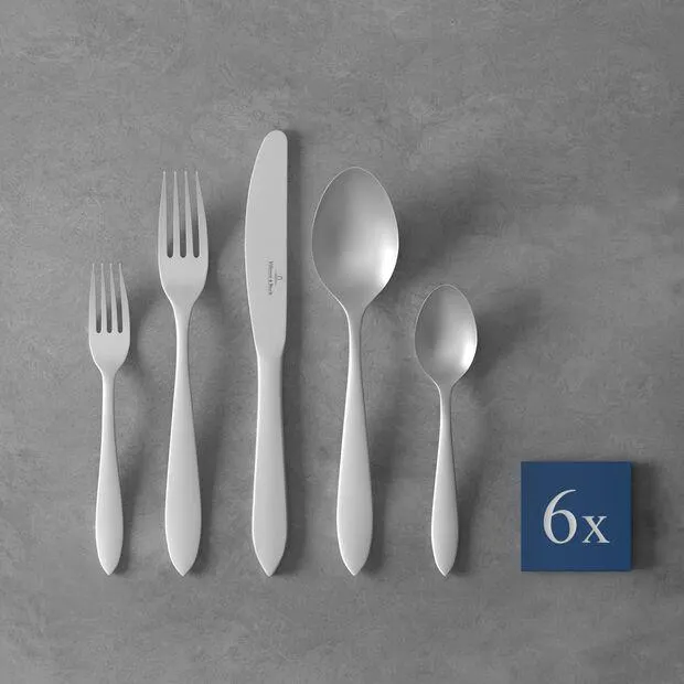 Arthur brushed cutlery set 30 pieces
