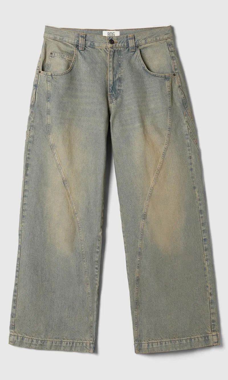 Twisted Seam Skate Medium Blå Jeans