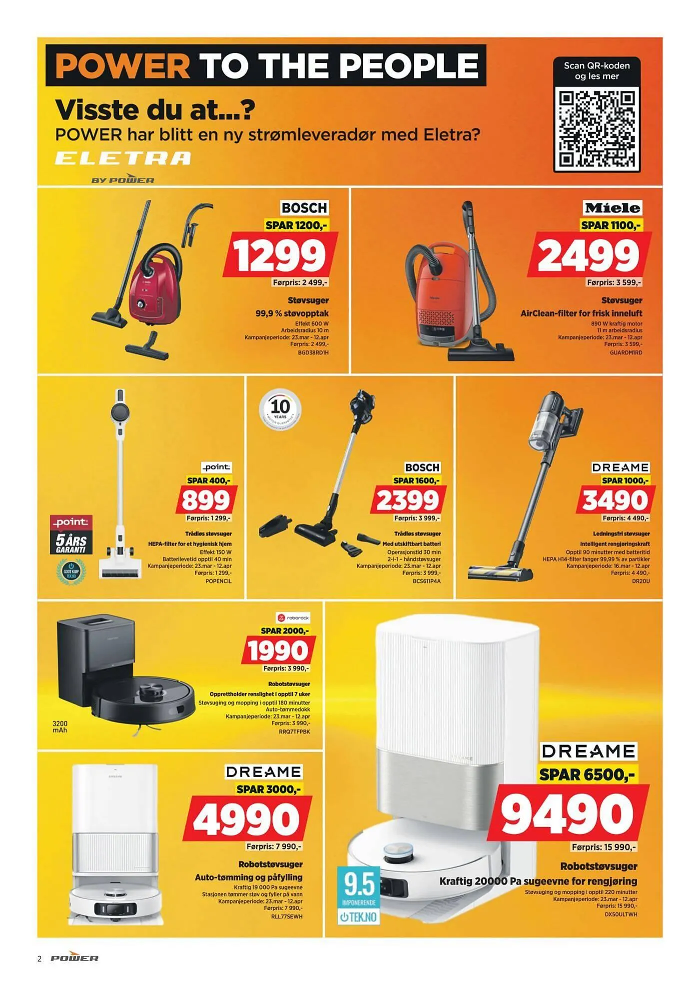POWER kundeavis fra 30. mars til 7. april 2026 - kundeavisside 2